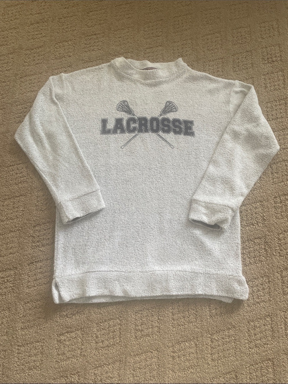 Lacrosse Graphic Crewneck Sweatshirt - White
